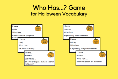 Who Has...? Game Cards for Halloween