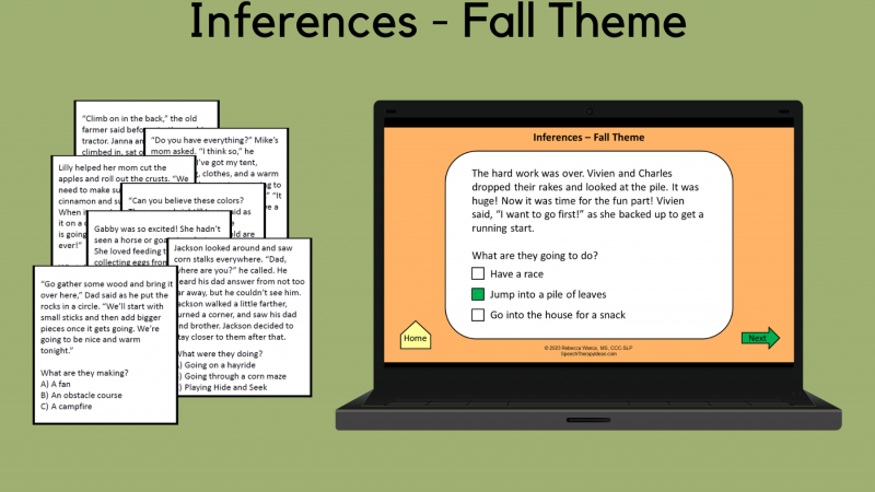 Inferences – Fall Theme