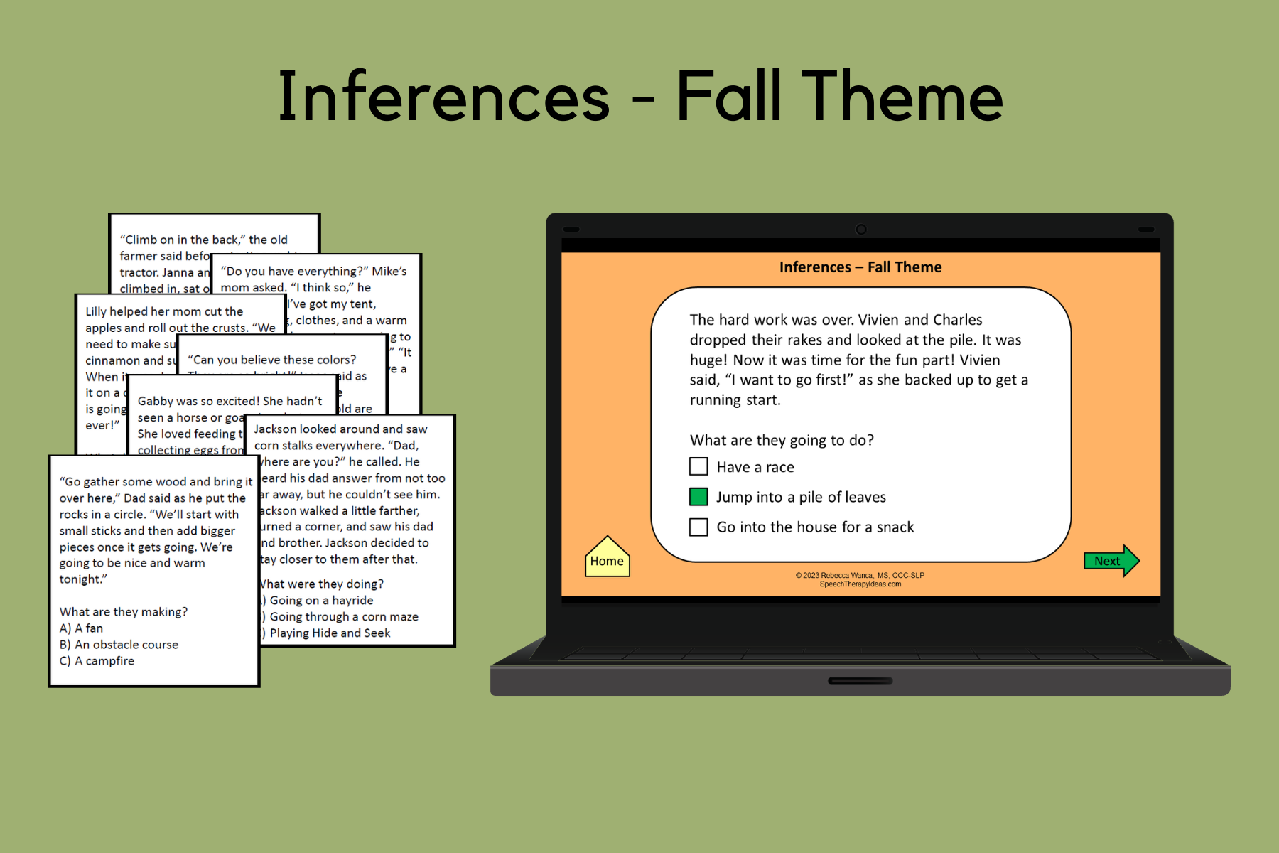 Inferences – Fall Theme