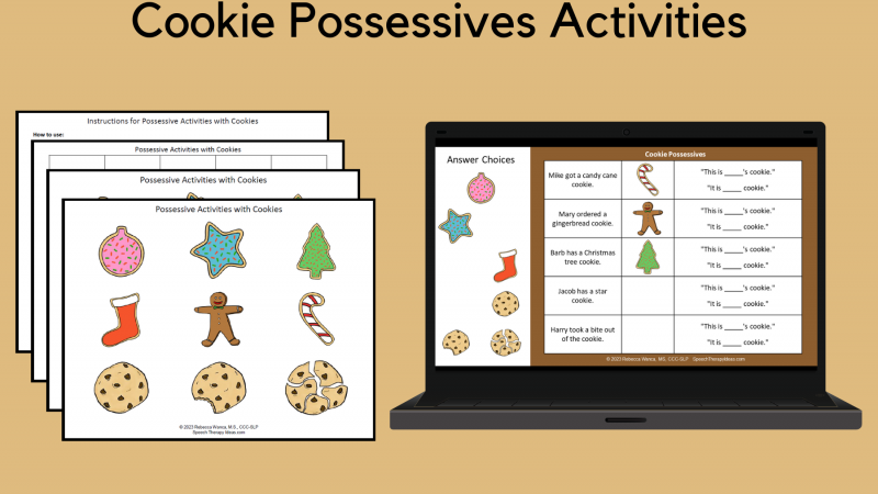 Cookie Possessives Activities