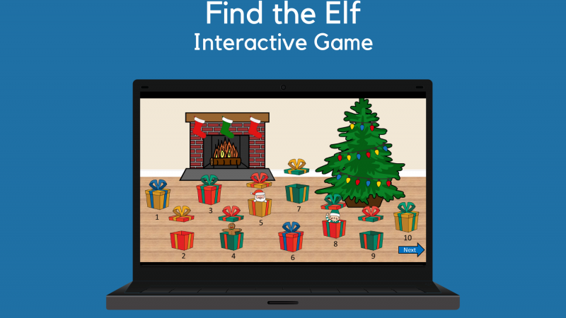 Find The Elf Interactive Game
