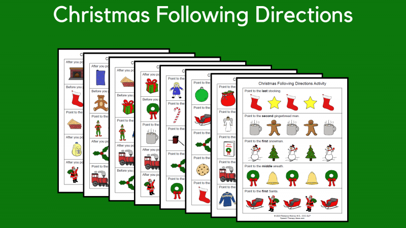 Christmas Following Directions Activity