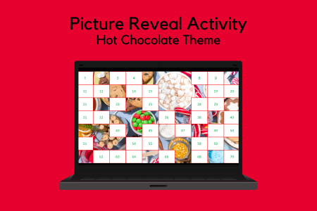 Picture Reveal Activity - Hot Chocolate Theme