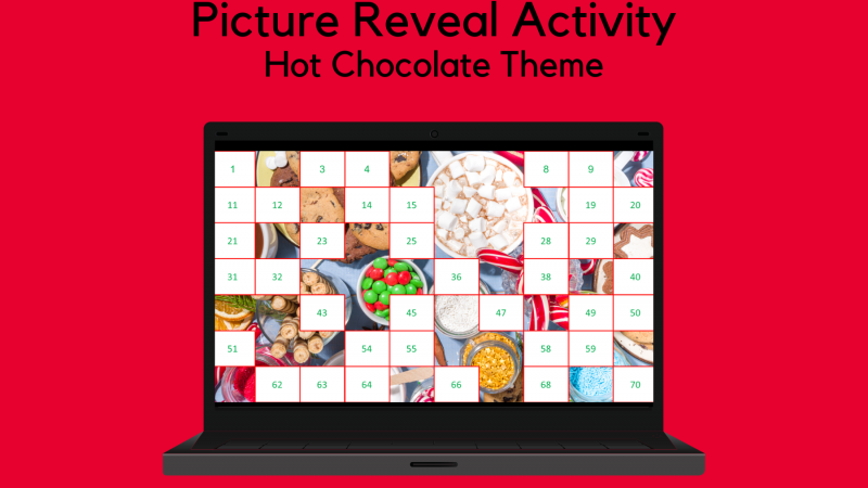 Picture Reveal Activity – Hot Chocolate Theme