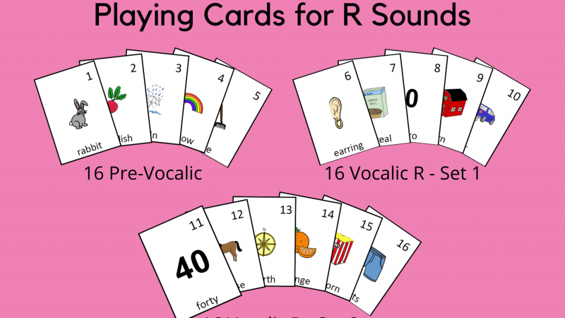 Playing Cards For R Sounds