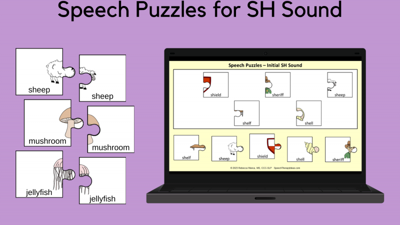 Speech Puzzles For SH Sound