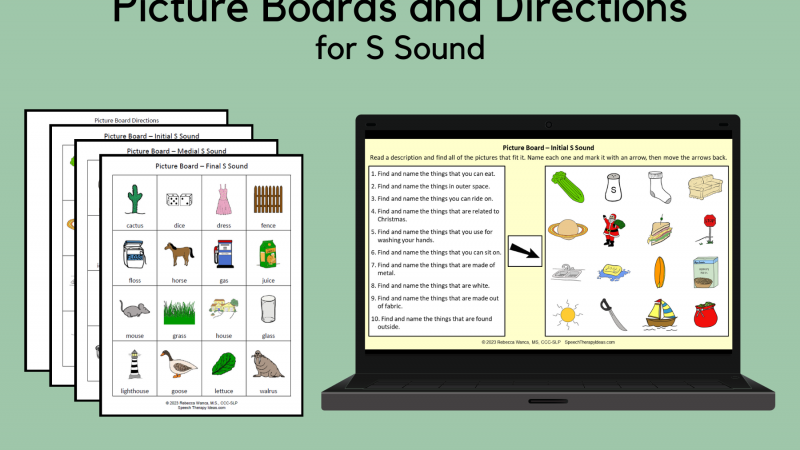 Picture Boards And Direction Following For S Sound