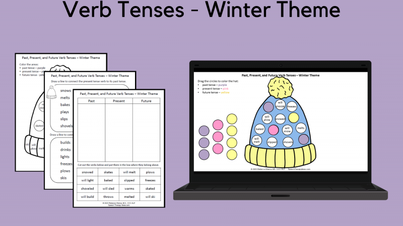 Verb Tenses – Winter Theme