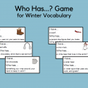 Who Has…? Game Cards For Winter Theme