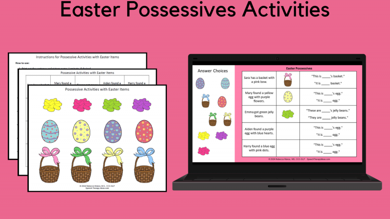 Easter Possessives Activity