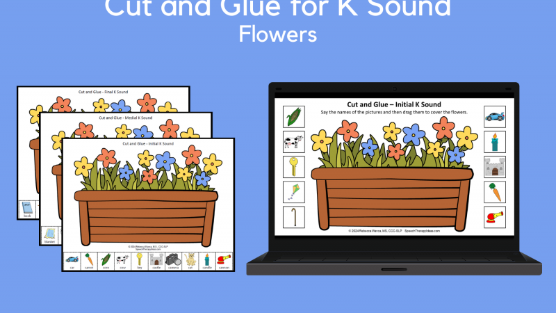 Cut And Glue For K Sound – Flowers