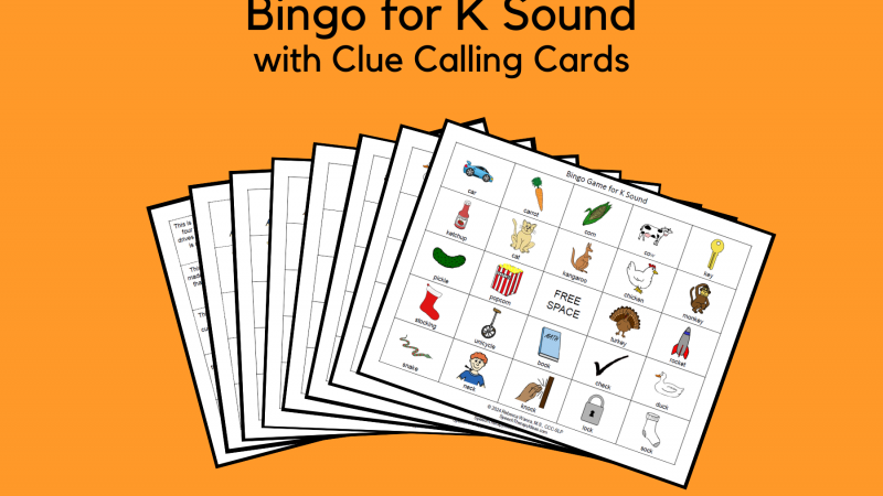 Bingo Games With Clues For K Sound