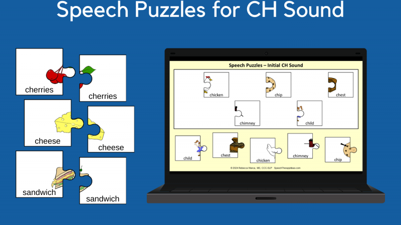 Speech Puzzles For CH Sound