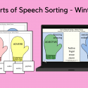 Parts Of Speech Sorting – Winter Theme