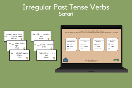 Irregular Past Tense Verbs - Safari Theme