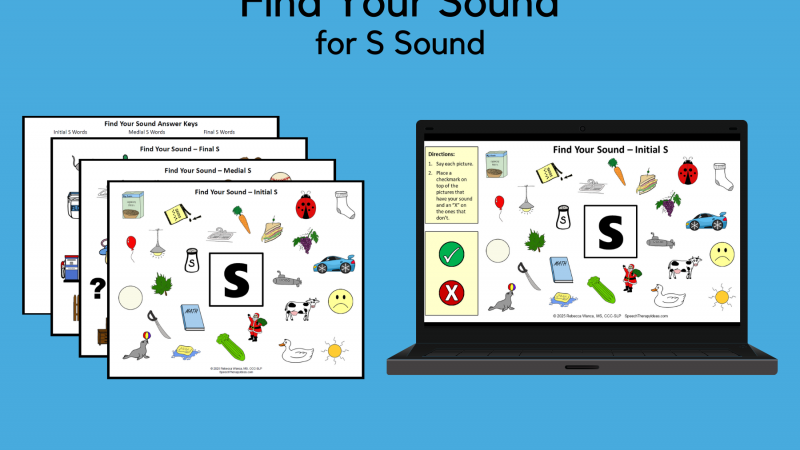 Find Your Sound Pages For S Sound