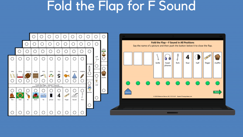 Fold The Flap For F Sound