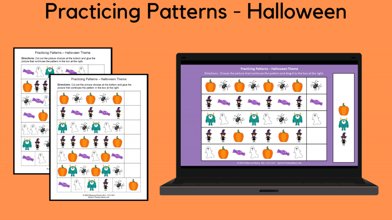 Practicing Patterns – Halloween Theme