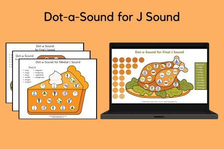 Dot-a-Sound for B Sound - Thanksgiving Theme