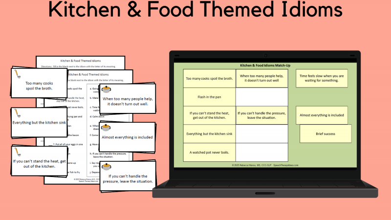 Kitchen And Food Themed Idioms