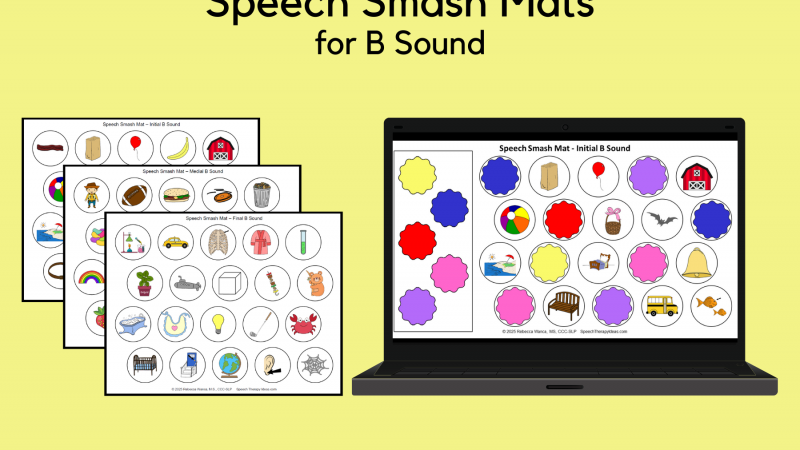 Speech Smash Mats For B Sound