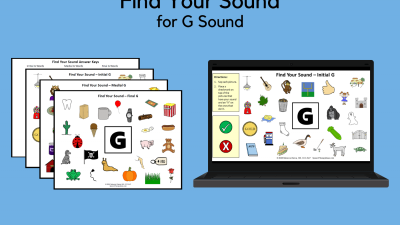 Find Your Sound Pages For G Sound