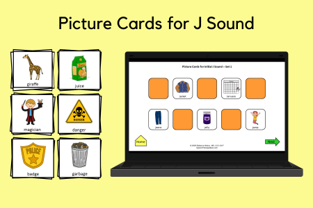 Picture Cards for J Sound
