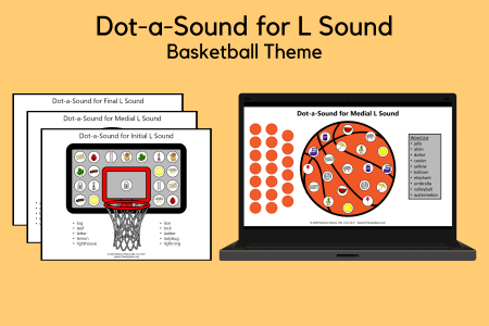Dot-a-Sound for L Sound - Basketball Theme