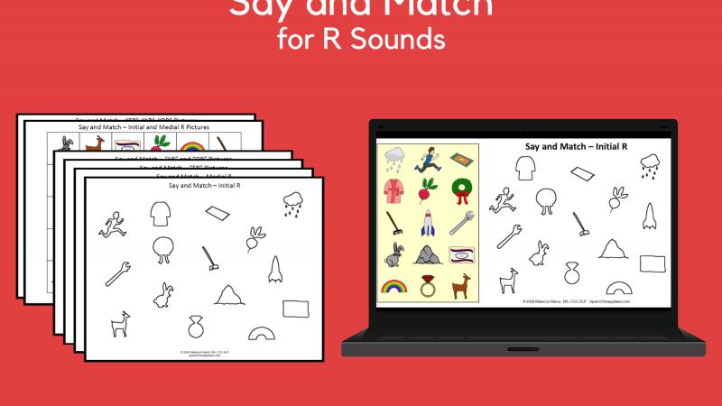 Say And Match For R Sounds