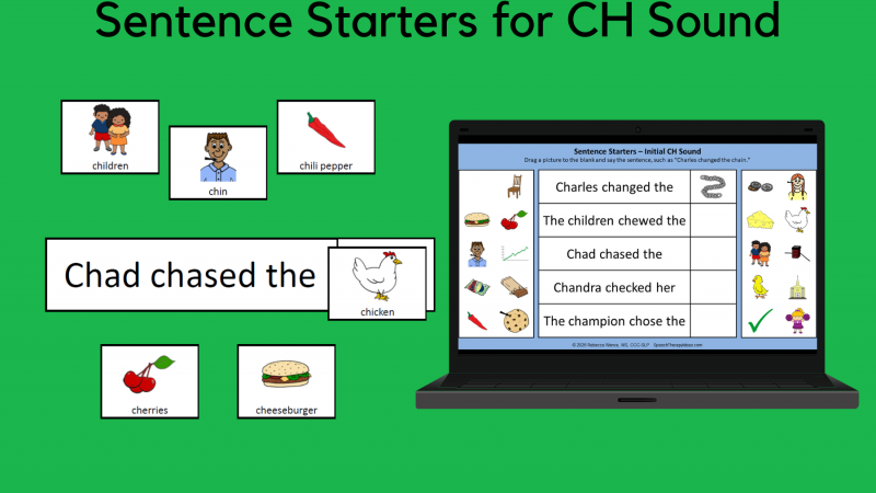 Sentence Starters For CH Sound