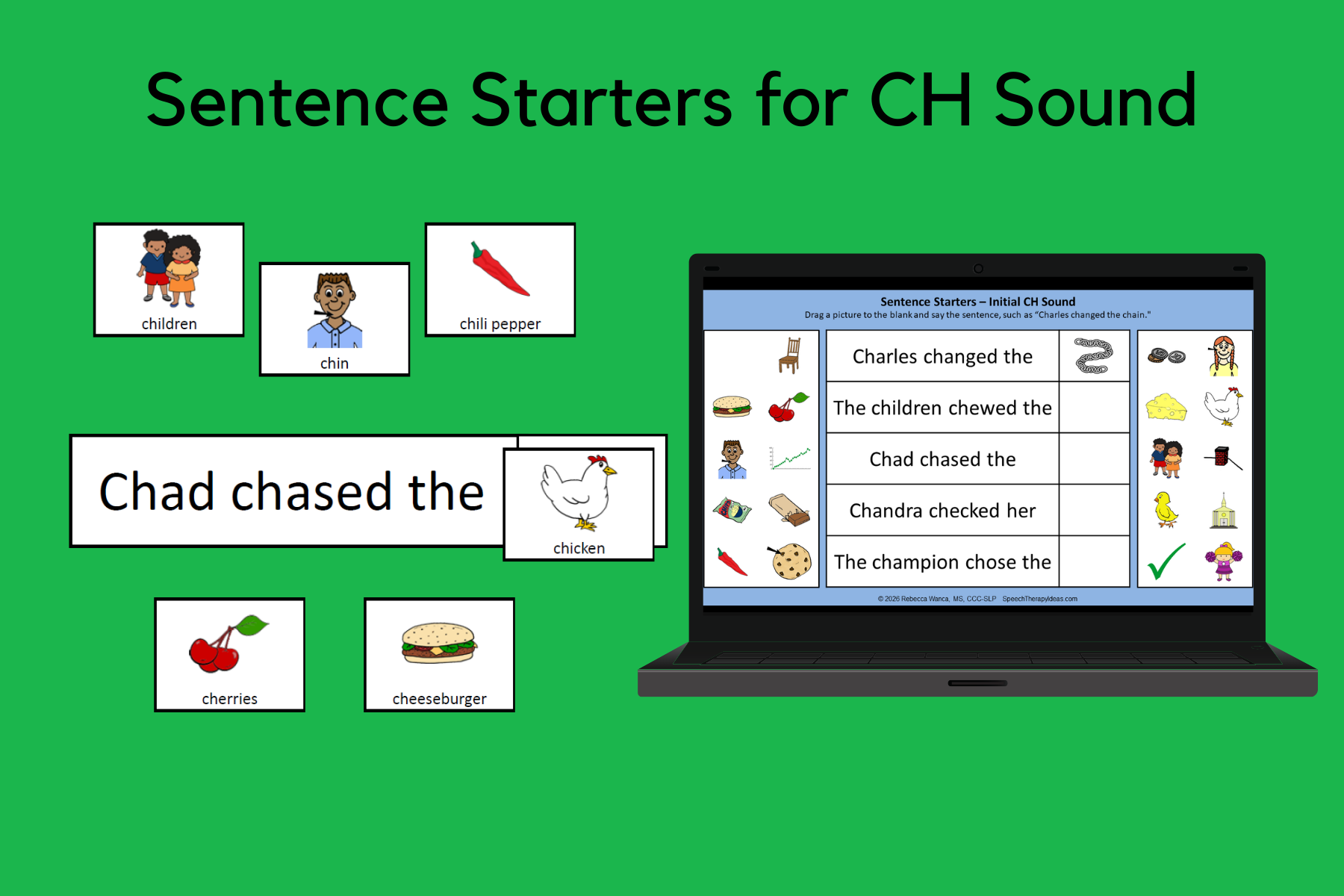 Sentence Starters for CH Sound