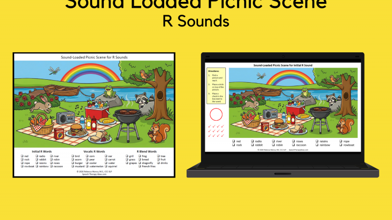 Sound Loaded Picnic Scene For R Sounds