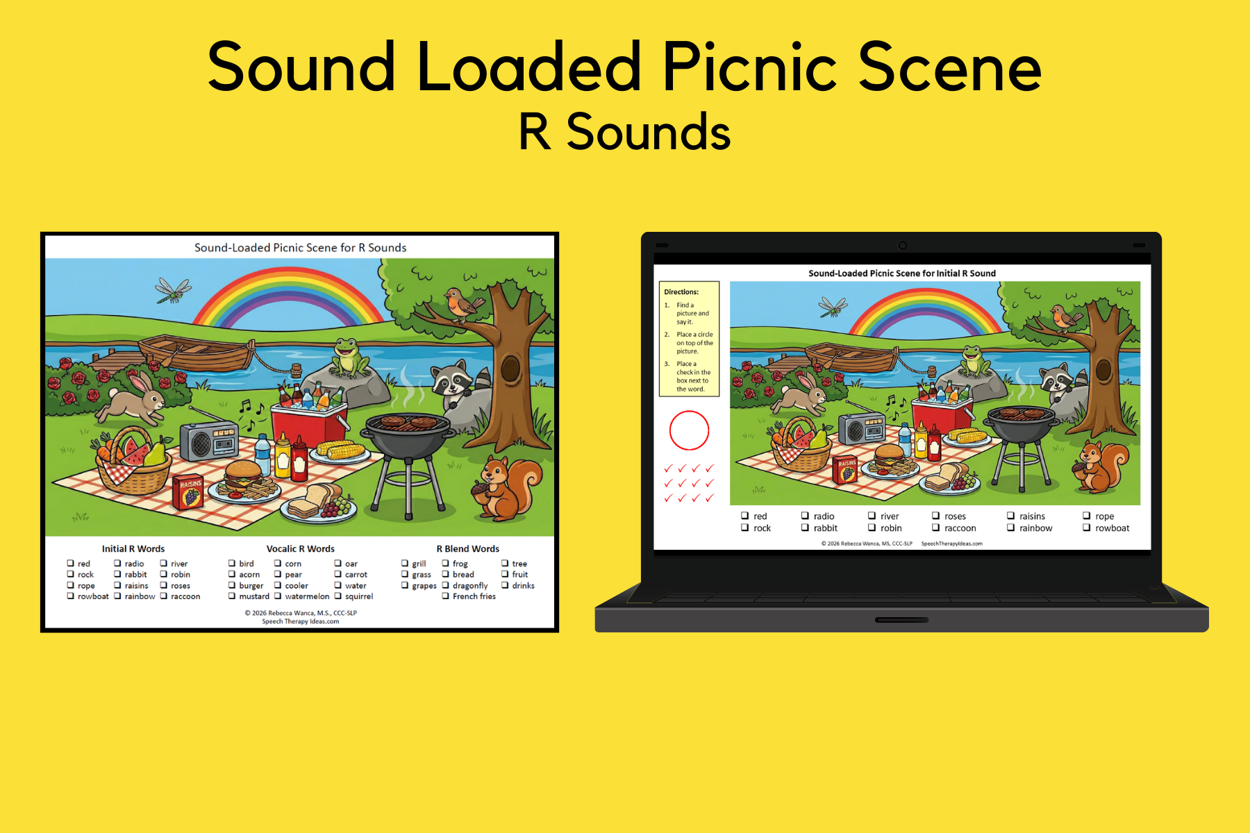 Sound Loaded Picnic Scene for R Sounds