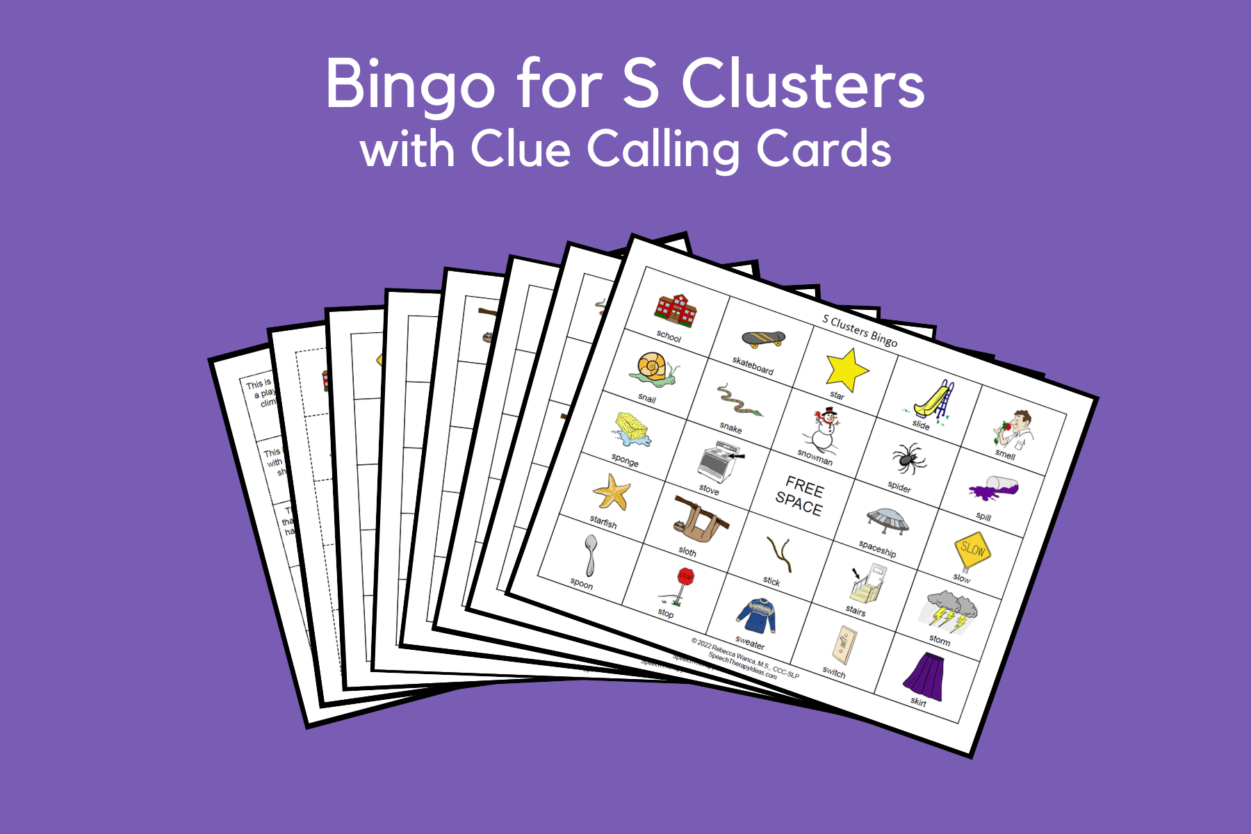 Bingo Games with Clues for S Clusters