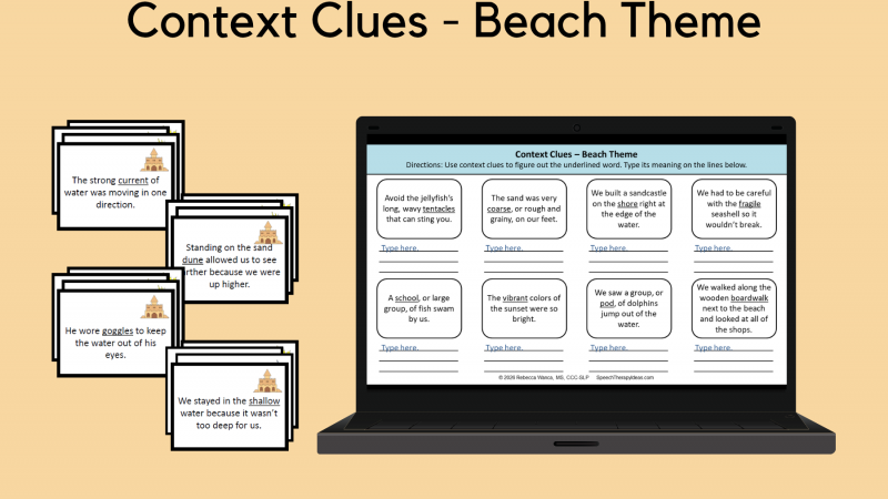 Context Clues – Beach Theme