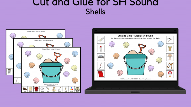 Cut And Glue For SH Sound – Shells