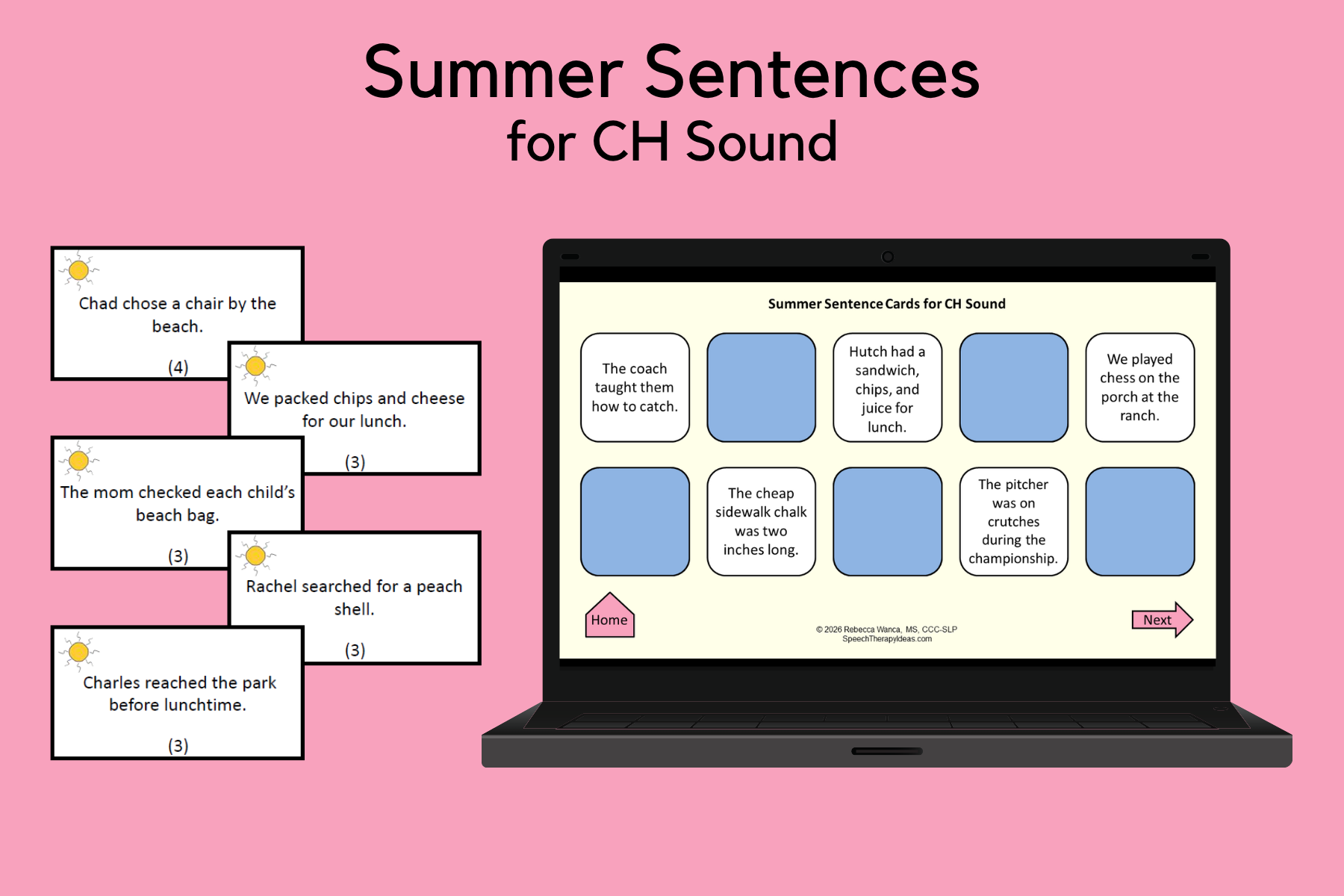 Summer Sentences for CH Sound