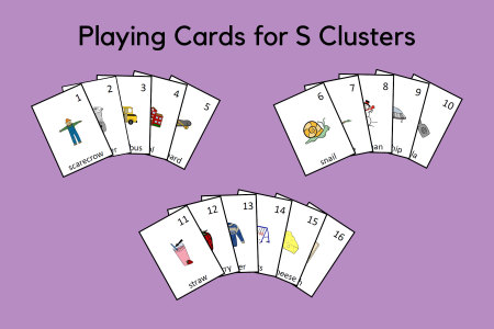 Playing Cards for S Clusters
