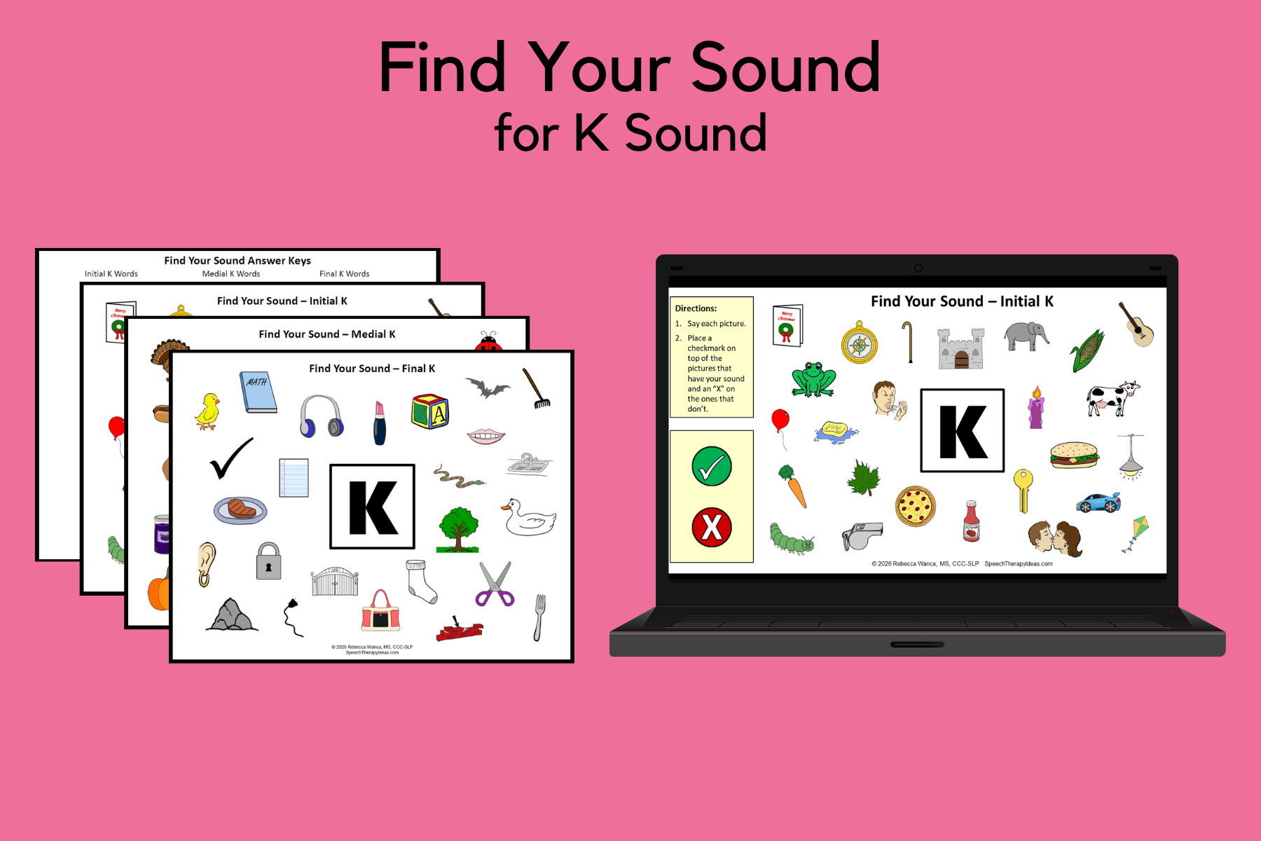 Find Your Sound Pages for K Sound