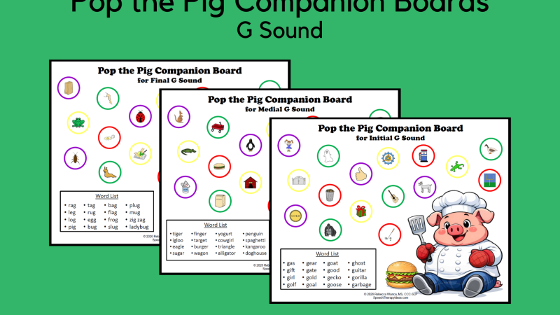 Pop The Pig Companion Boards For G Sound