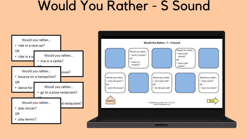 Would You Rather…? For S Sound